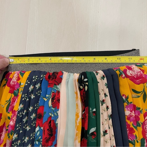 Anthropologie Spirited Patchwork Striped Wide Leg Pleated Pants Women's XS - Picture 13 of 16